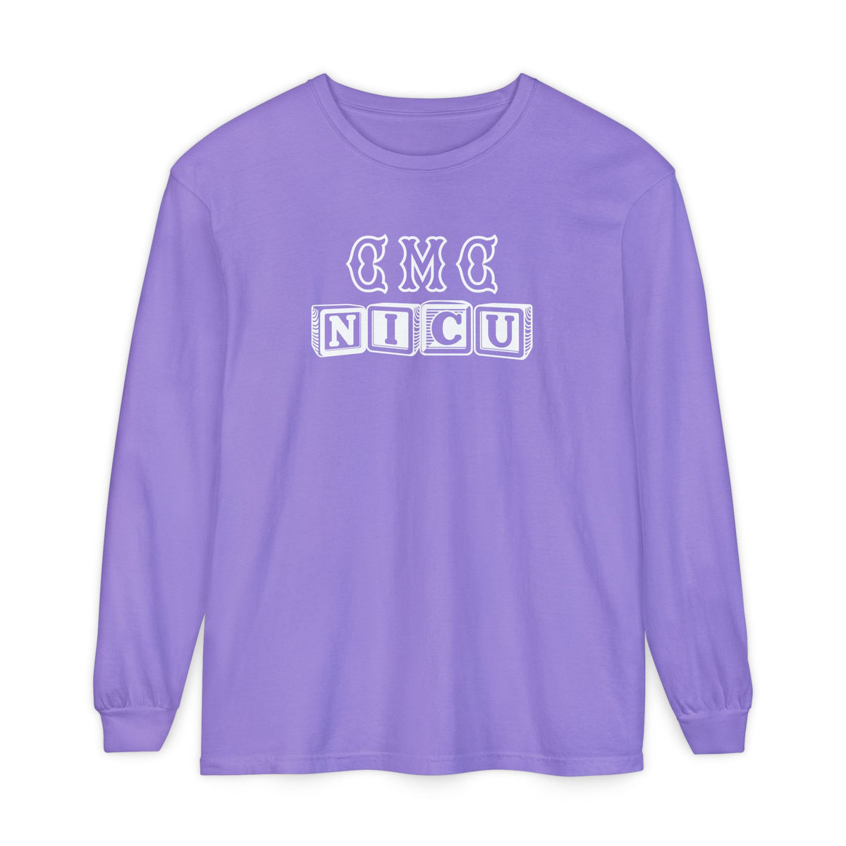 CMC BLOCK LETTERS NICU LONG SLEEVE