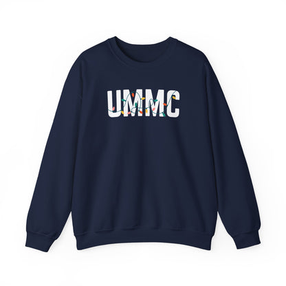 UMMC HOLIDAY LIGHTS HEAVY BLEND CREWNECK