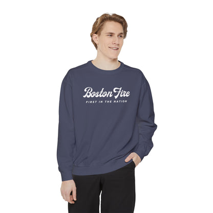 BOSTON FIRE STONEWASHED CREWNECK