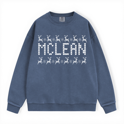 MCLEAN UGLY SWEATER COMFORT COLORS CREWNECK