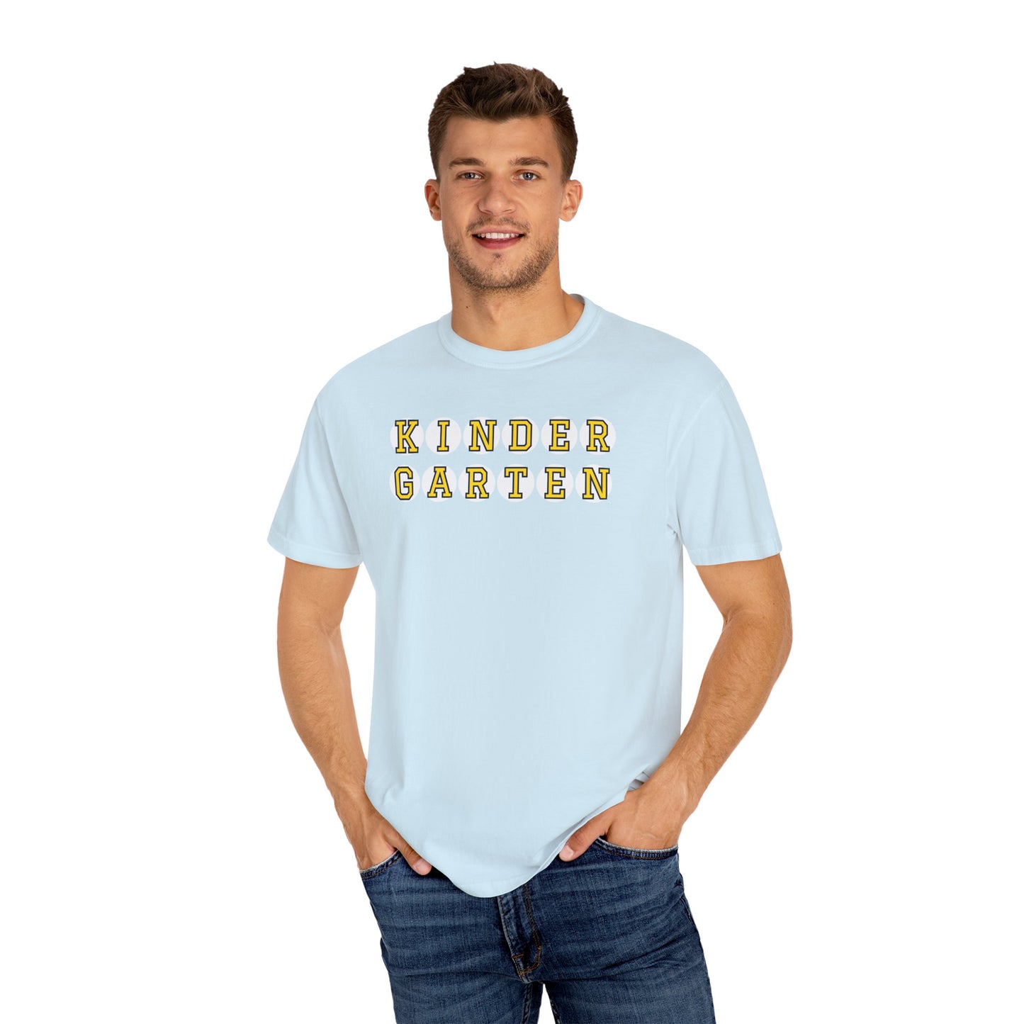 KINDERGARTEN YELLOW PLAYER NUMBER T-SHIRT