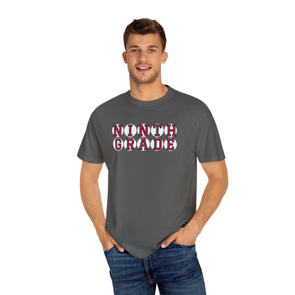 NINTH GRADE RED PLAYER LETTERS T-SHIRT