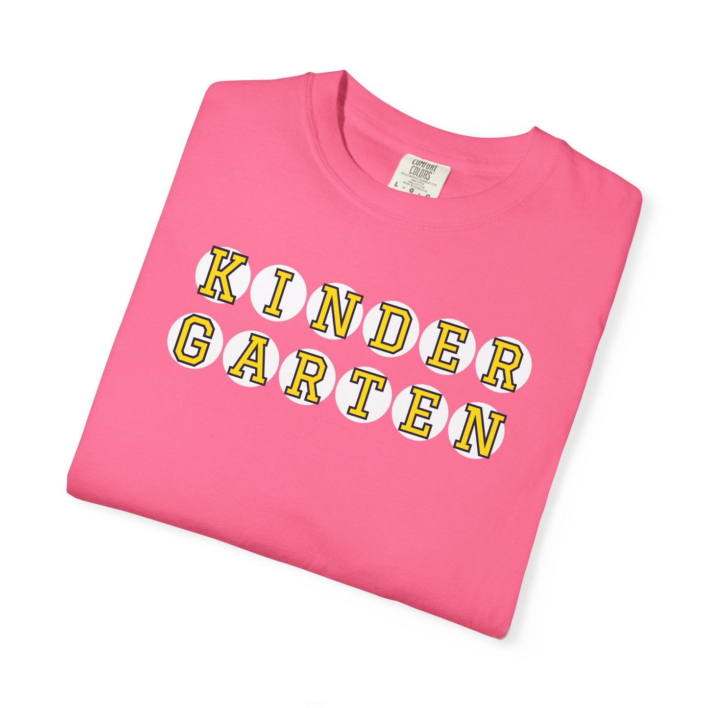 KINDERGARTEN YELLOW PLAYER NUMBER T-SHIRT