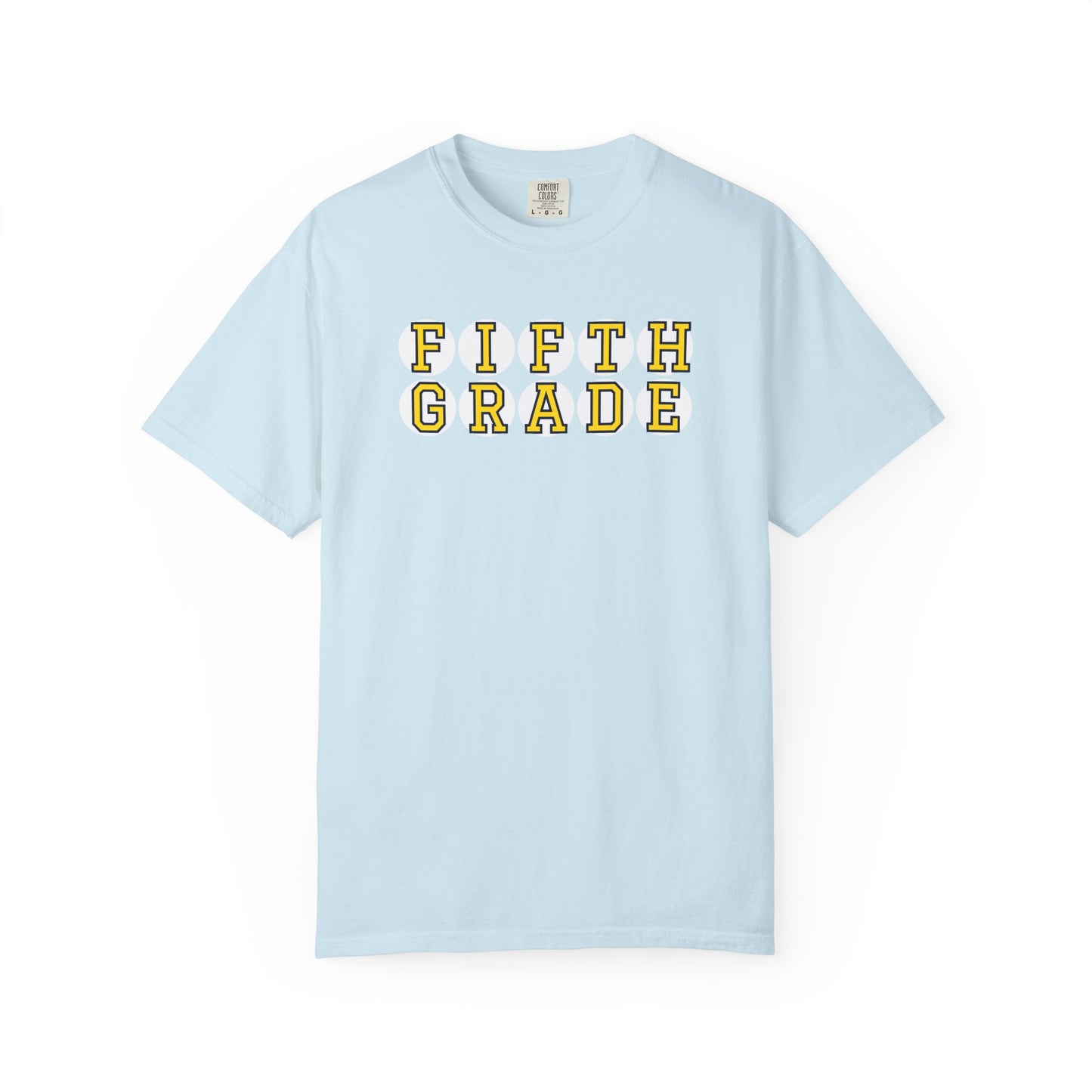 FIFTH GRADE YELLOW PLAYER LETTERS T-SHIRT