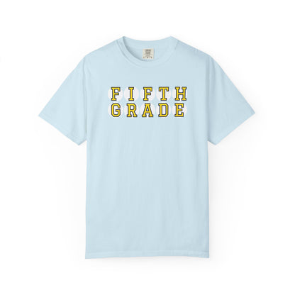 FIFTH GRADE YELLOW PLAYER LETTERS T-SHIRT