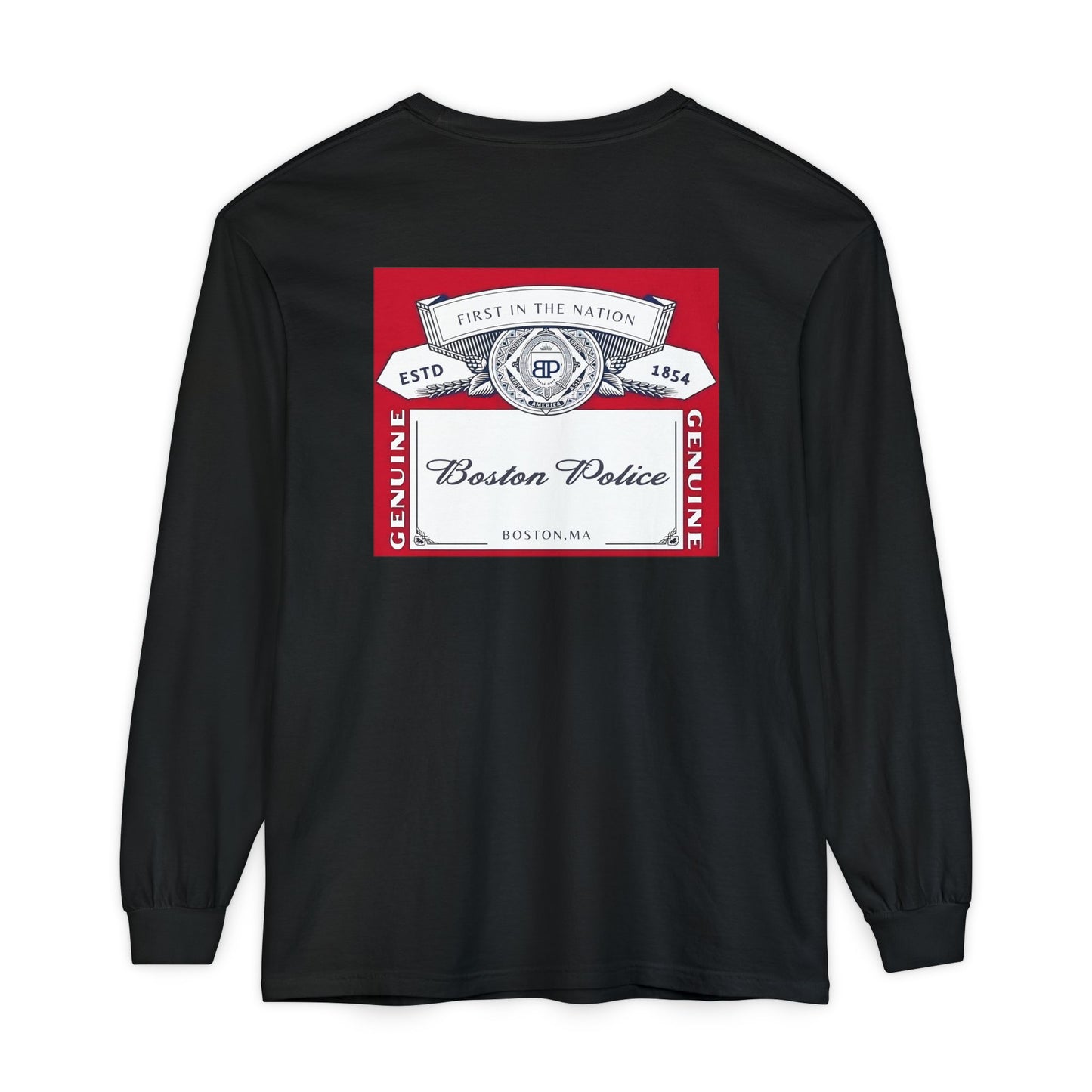 BOSTON POLICE CROWN LABEL LONG SLEEVE