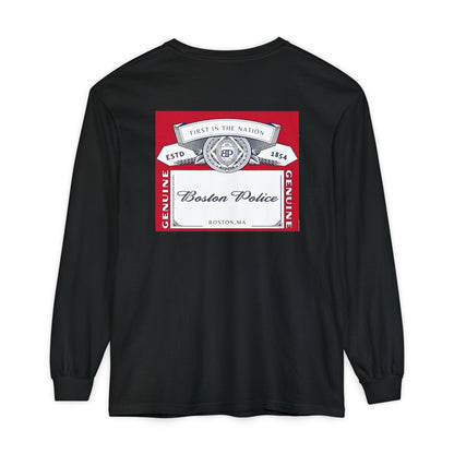 BOSTON POLICE CROWN LABEL LONG SLEEVE