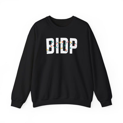 BIDP HOLIDAY LIGHTS HEAVY BLEND CREWNECK