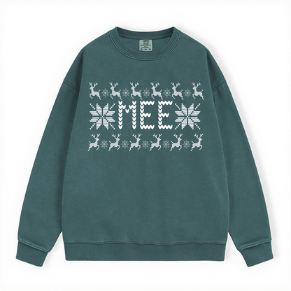 MEE UGLY SWEATER COMFORT COLORS CREWNECK
