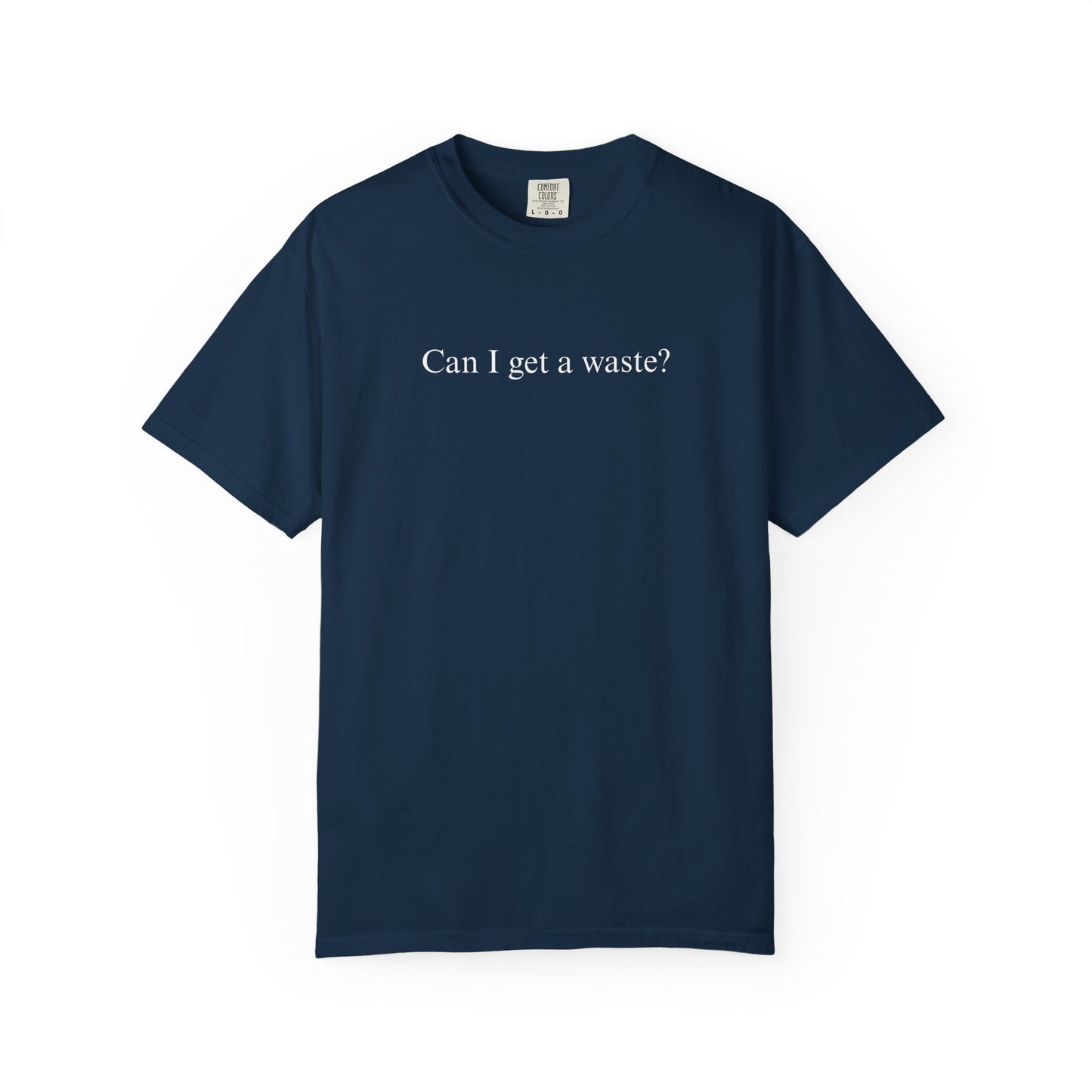 CAN I GET A WASTE? COMFORT COLORS T-SHIRT