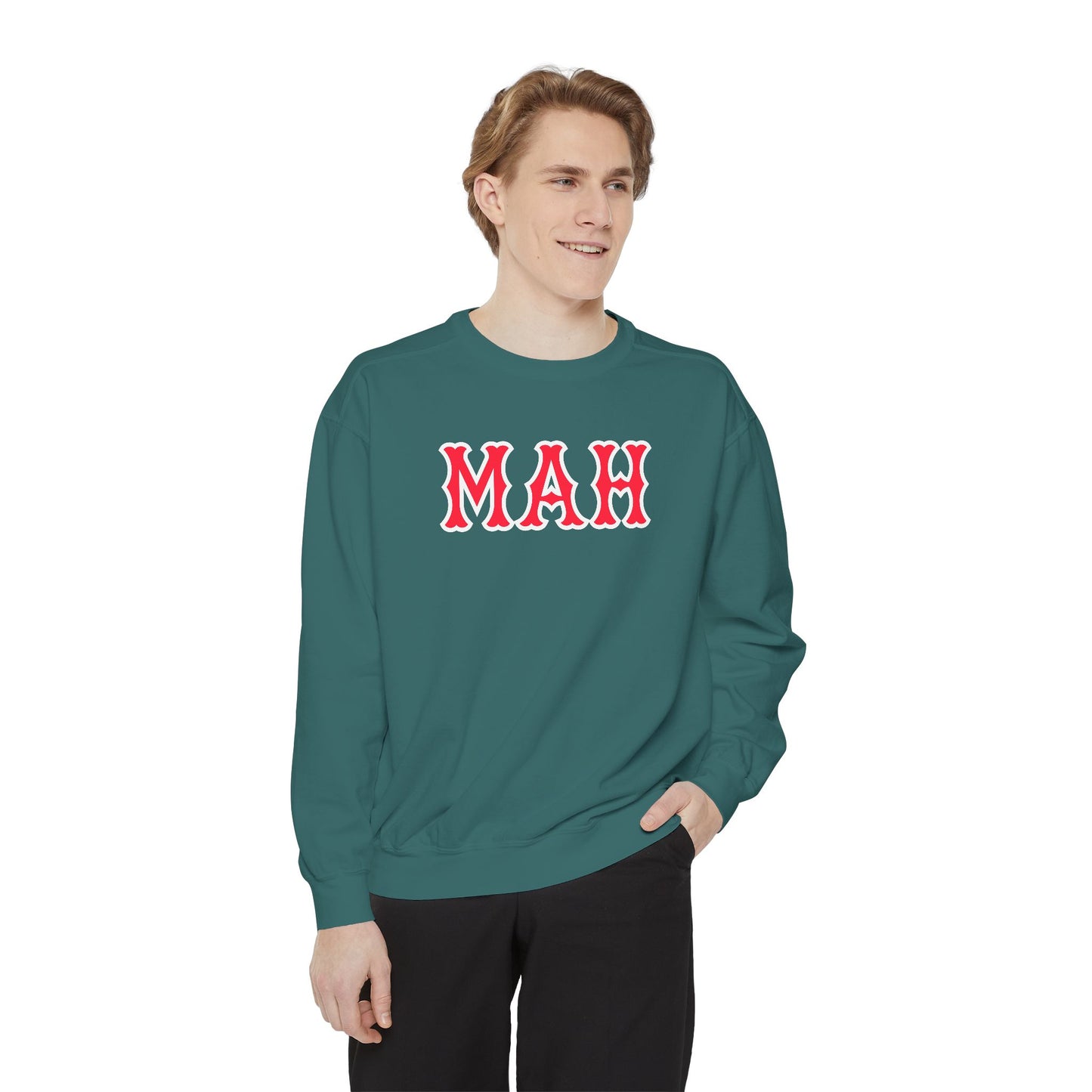 MAH SOX LETTERS CREWNECK
