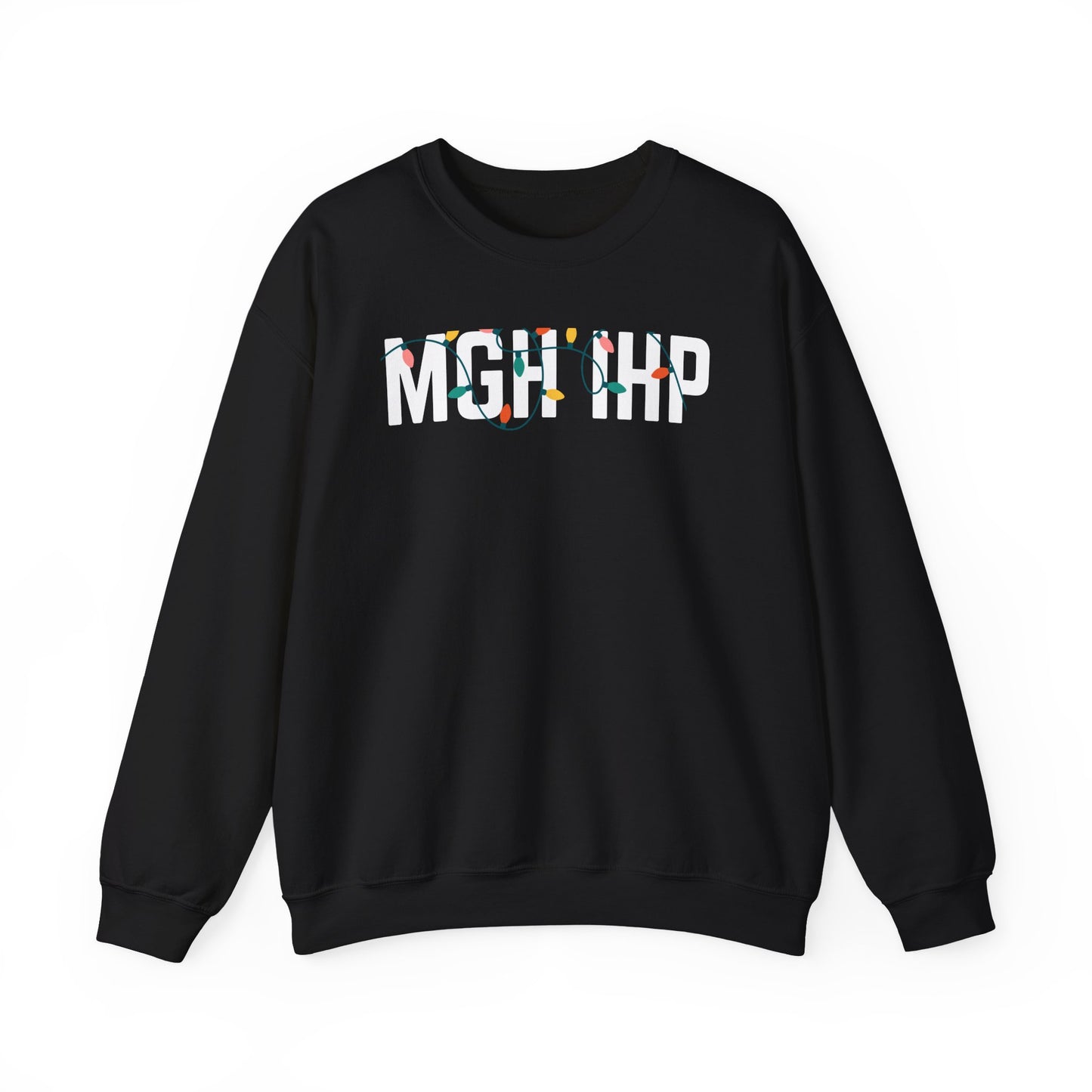 MGH IHP HOLIDAY LIGHTS HEAVY BLEND CREWNECK