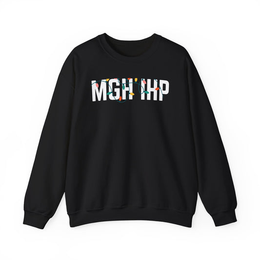 MGH IHP HOLIDAY LIGHTS HEAVY BLEND CREWNECK