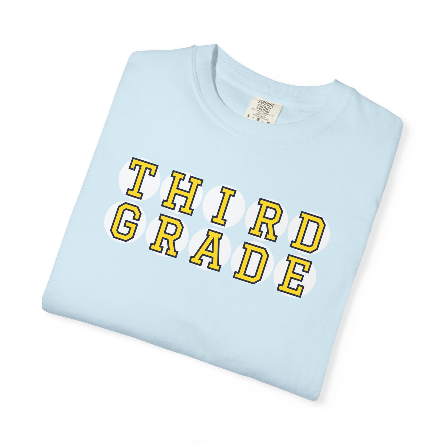 THIRD GRADE YELLOW PLAYER LETTERS T-SHIRT