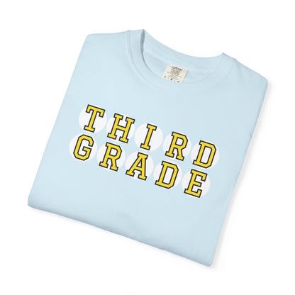 THIRD GRADE YELLOW PLAYER LETTERS T-SHIRT