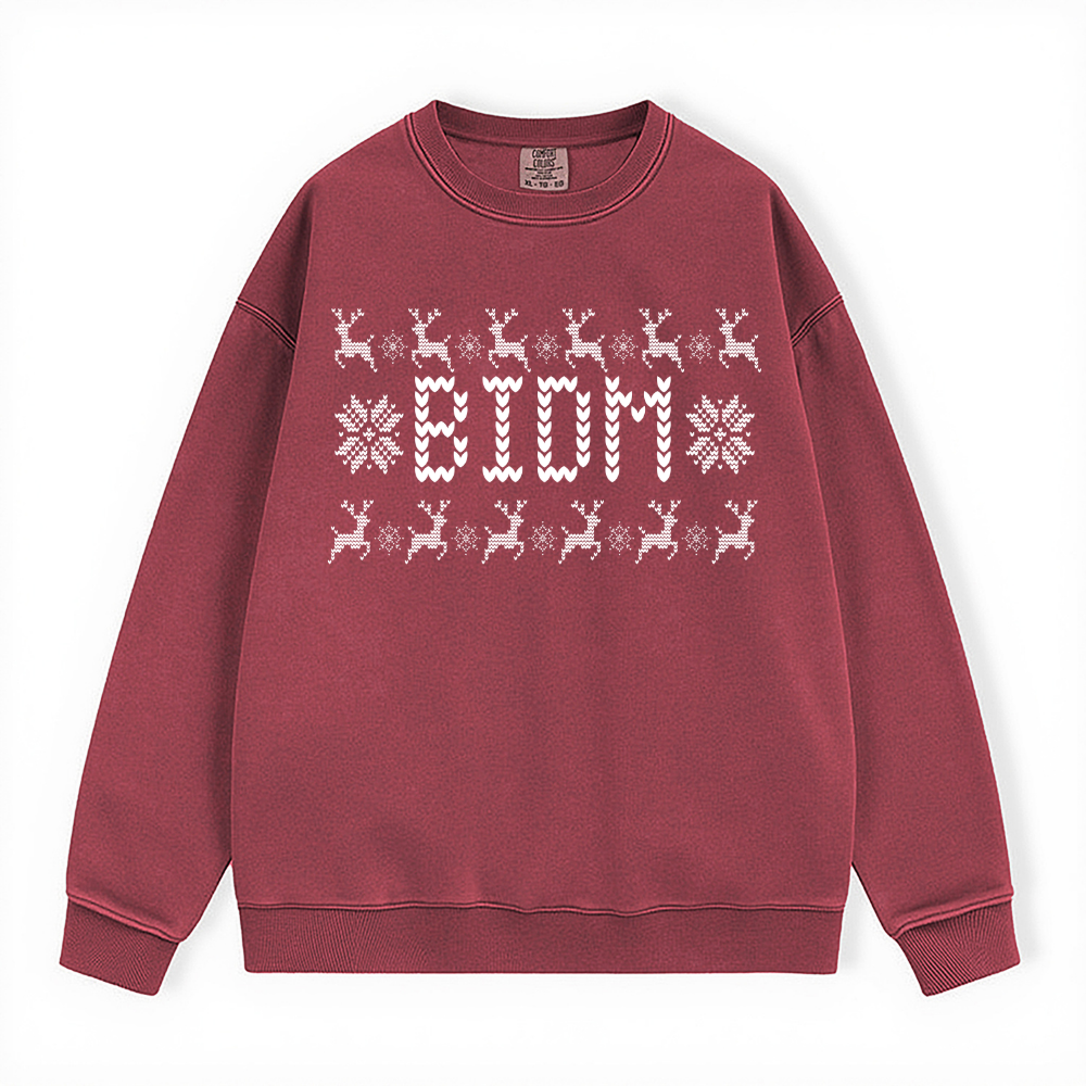 BIDM UGLY SWEATER COMFORT COLORS CREWNECK