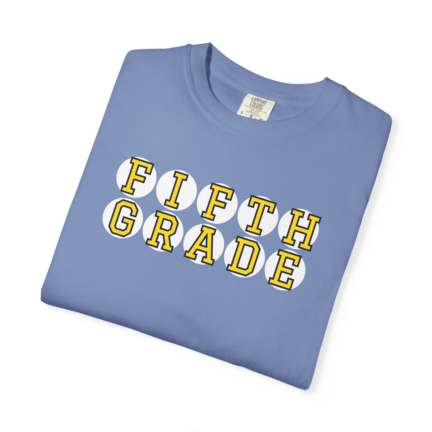 FIFTH GRADE YELLOW PLAYER LETTERS T-SHIRT