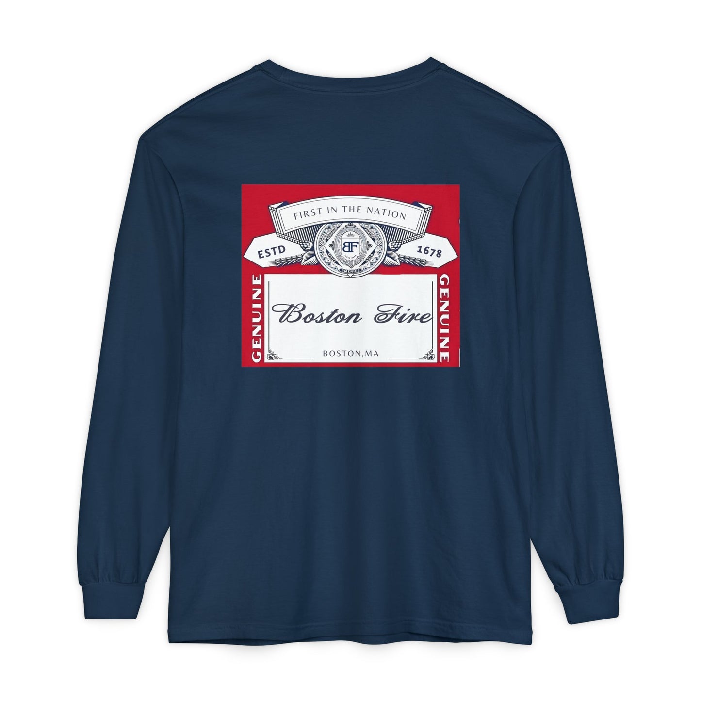 BOSTON FIRE CROWN LABEL LONG SLEEVE