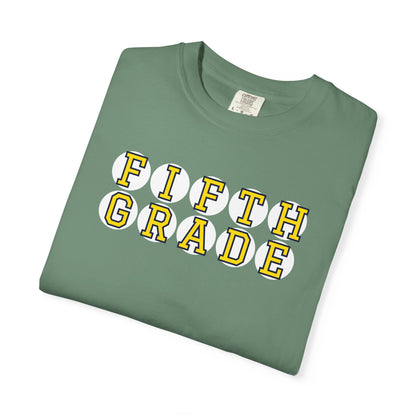 FIFTH GRADE YELLOW PLAYER LETTERS T-SHIRT