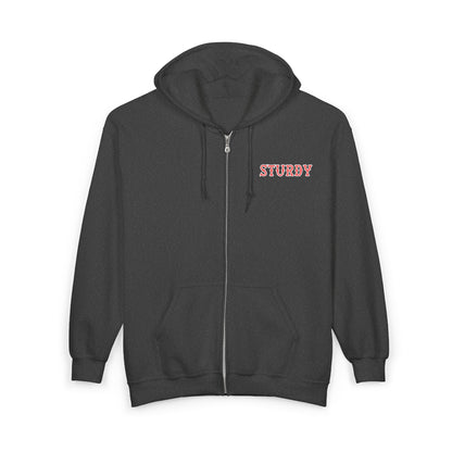 STURDY SOX LETTERS HEAVY BLEND FULL ZIP HOODIE