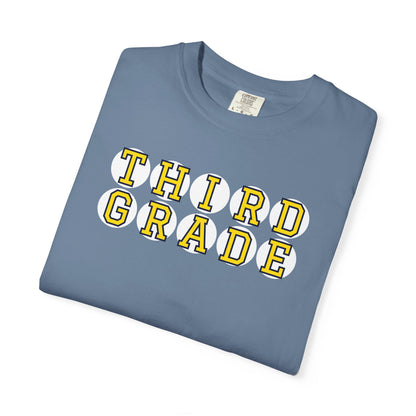 THIRD GRADE YELLOW PLAYER LETTERS T-SHIRT