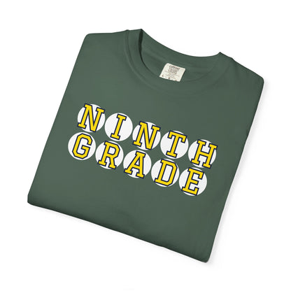 NINTH GRADE YELLOW PLAYER LETTERS T-SHIRT