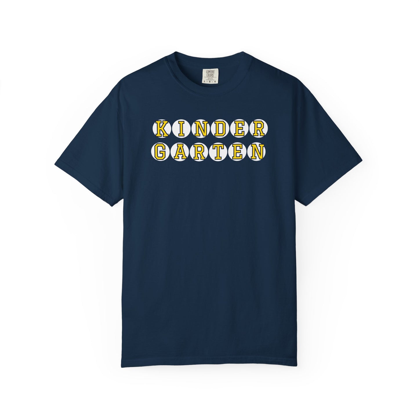 KINDERGARTEN YELLOW PLAYER NUMBER T-SHIRT