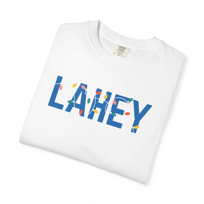 LAHEY HOLIDAY LIGHTS T-SHIRT - WHITE