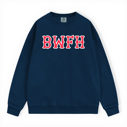 BWFH SOX LETTERS CREWNECK