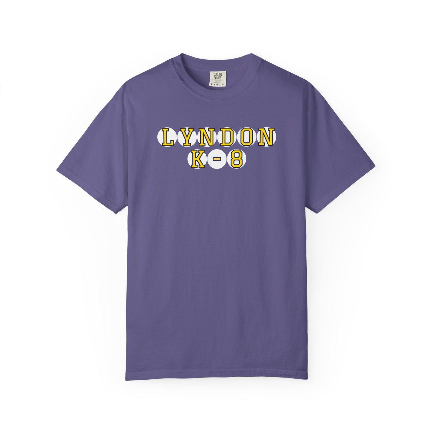 LYNDON K-8 YELLOW PLAYER LETTERS T-SHIRT