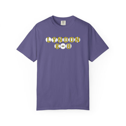 LYNDON K-8 YELLOW PLAYER LETTERS T-SHIRT