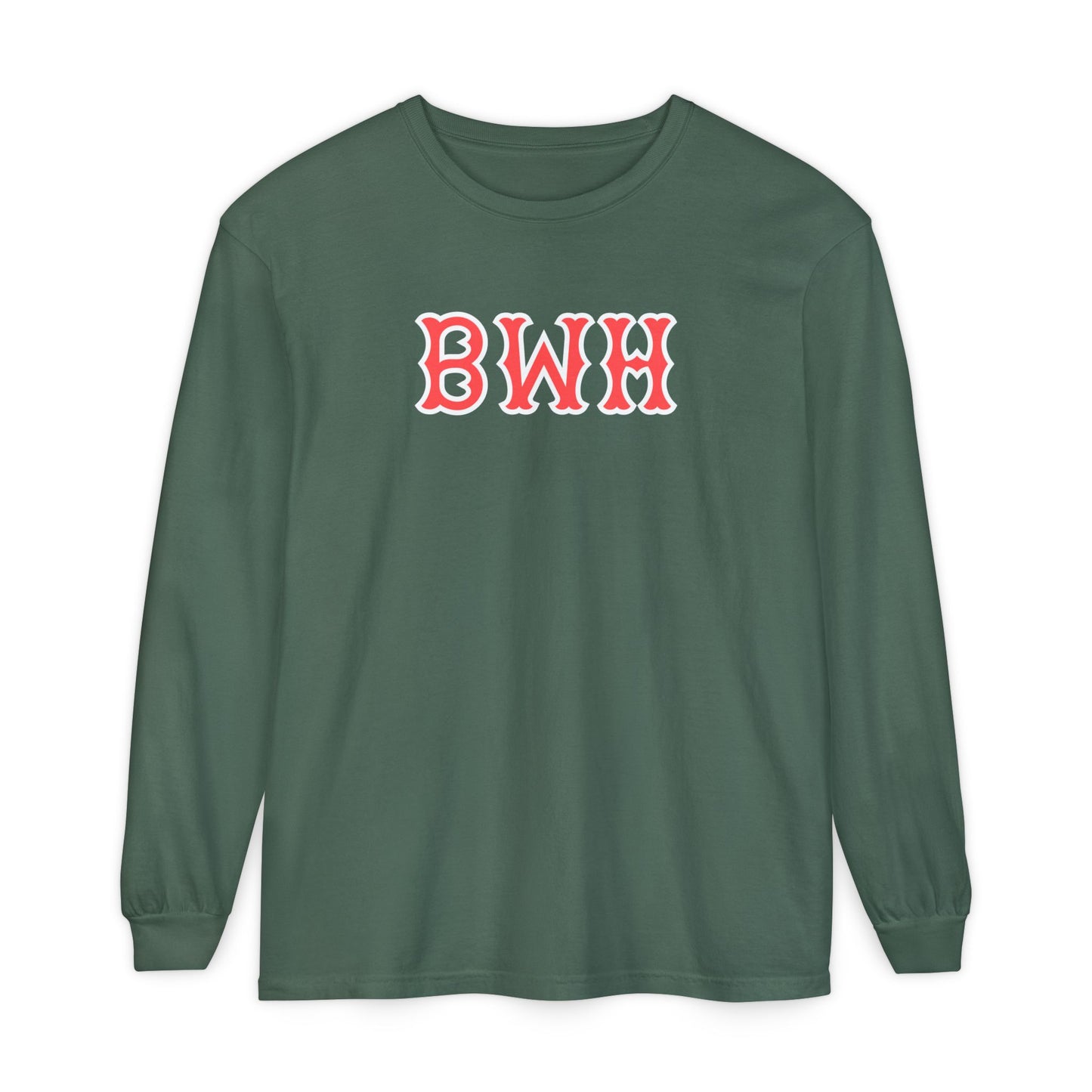 BWH SOX LETTERS LONG SLEEVE