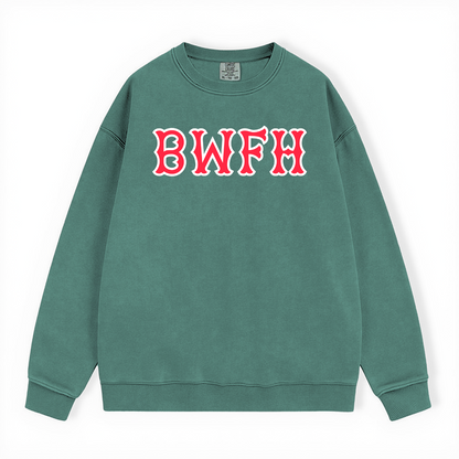 BWFH SOX LETTERS CREWNECK