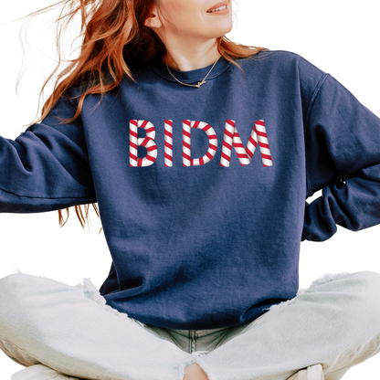 BIDM CANDY CANE CREWNECK