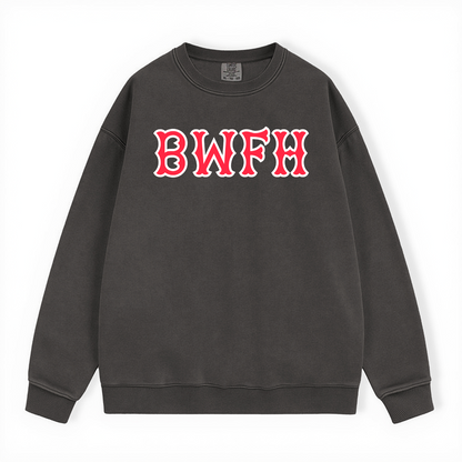 BWFH SOX LETTERS CREWNECK