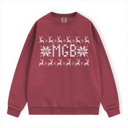 MGB UGLY SWEATER COMFORT COLORS CREWNECK