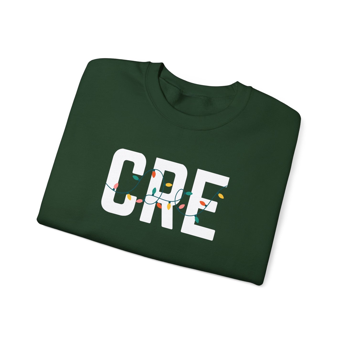 CRE HOLIDAY LIGHTS HEAVY BLEND CREWNECK