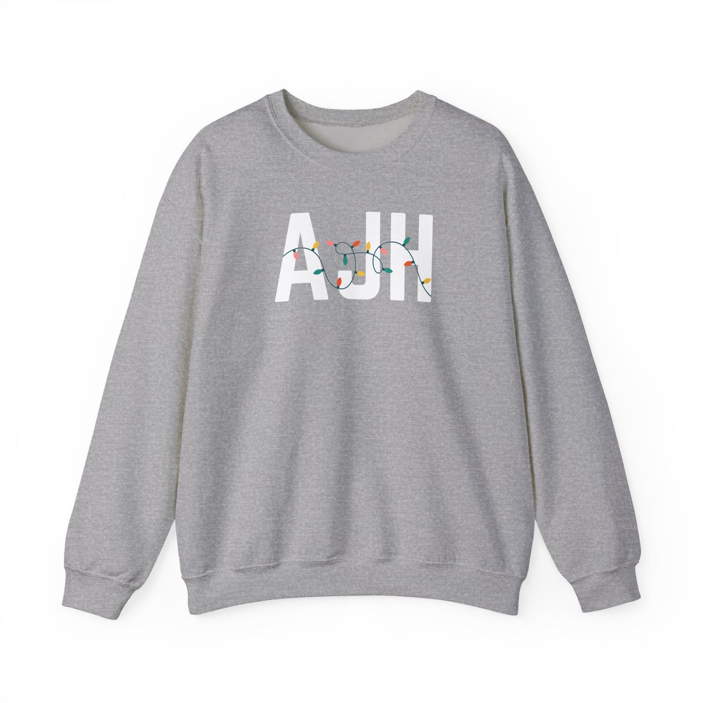 AJH HOLIDAY LIGHTS HEAVY BLEND CREWNECK
