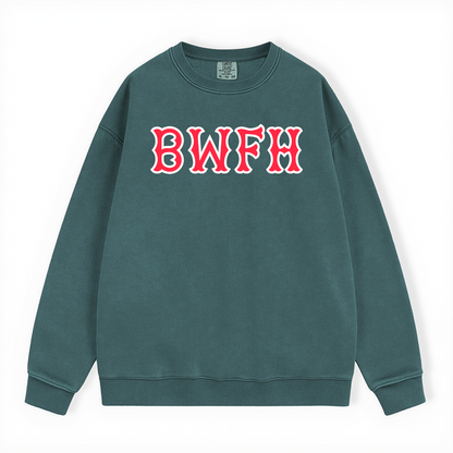BWFH SOX LETTERS CREWNECK