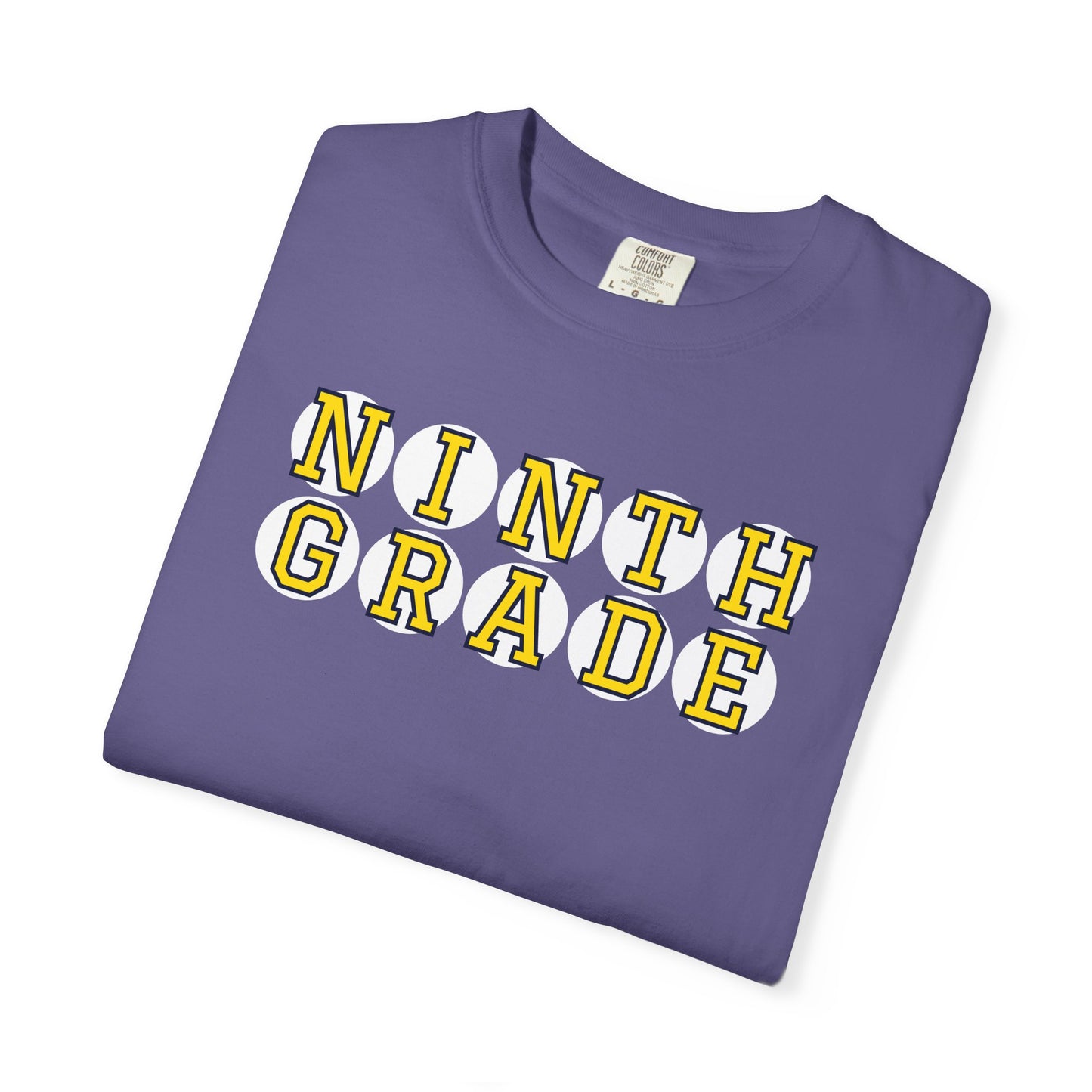 NINTH GRADE YELLOW PLAYER LETTERS T-SHIRT
