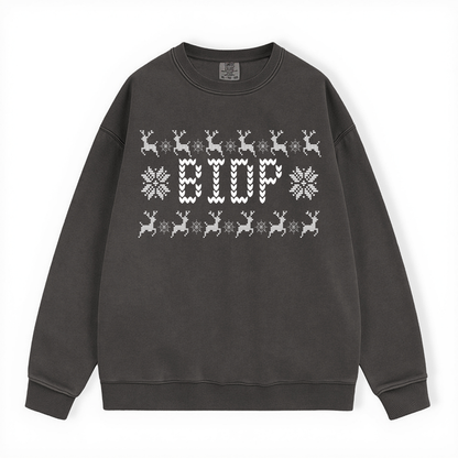 BIDP UGLY SWEATER COMFORT COLORS CREWNECK