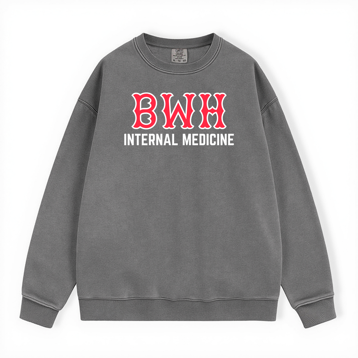 BWH INTERNAL MEDICINE COMFORT COLORS CREWNECK