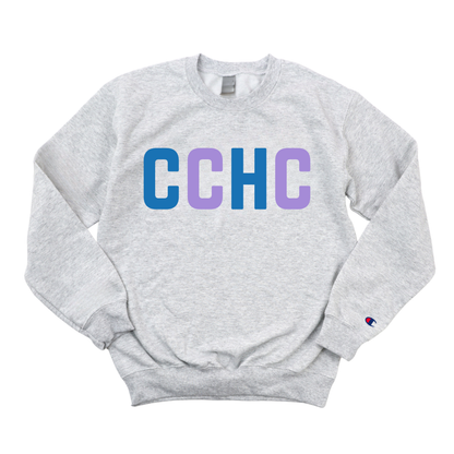 BLUE + LILAC CCHC RN CHAMPION CREWNECK
