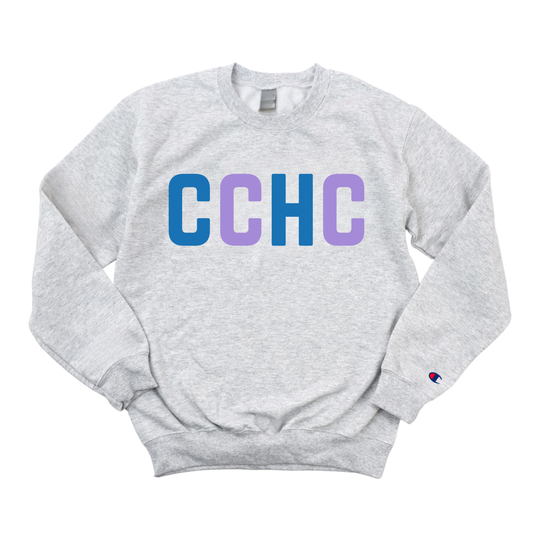 BLUE + LILAC CCHC RN CHAMPION CREWNECK