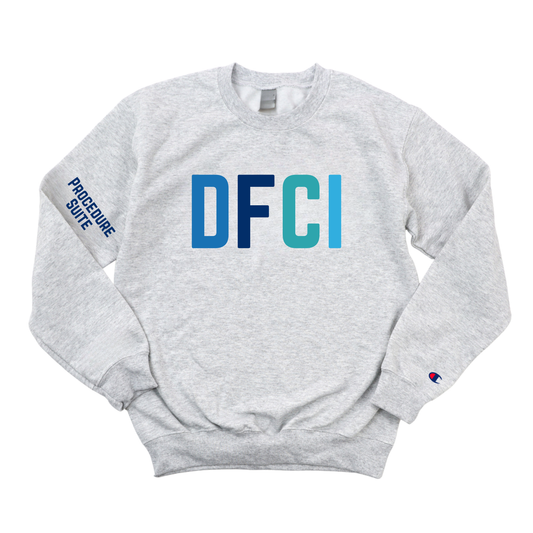 MULTI BLUE DFCI PROCEDURE SUITE CHAMPION CREWNECK