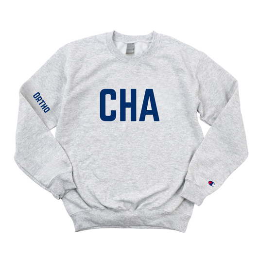 NAVY Cambridge Health Alliance Orthopaedics CHAMPION CREWNECK