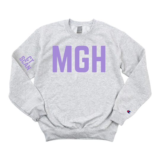 LILAC MGH CT SCAN CHAMPION CREWNECK