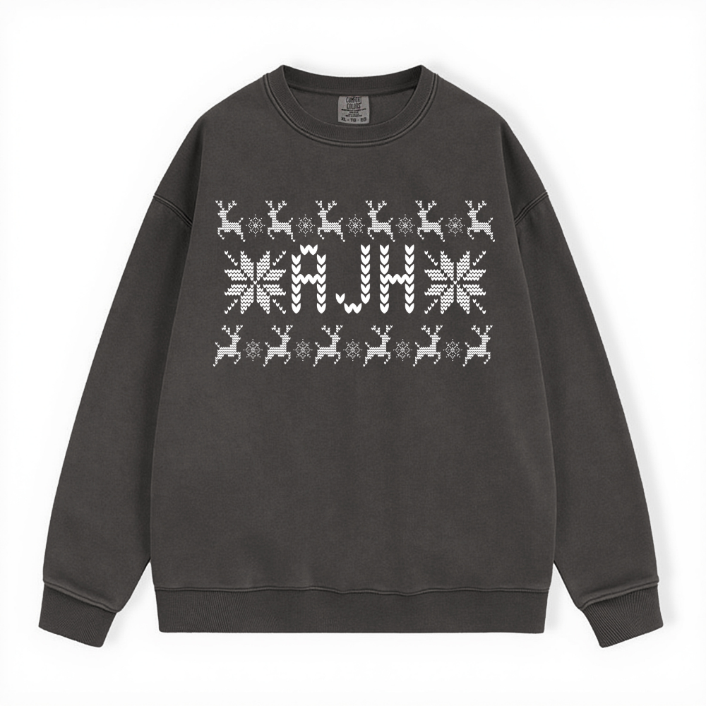 AJH UGLY SWEATER COMFORT COLORS CREWNECK