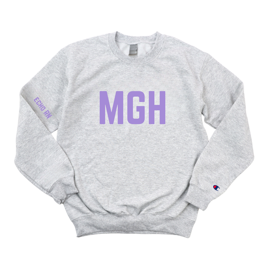 LILAC MGH ECHO RN CHAMPION CREWNECK