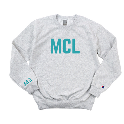 TEAL MCL AB 2 CHAMPION CREWNECK